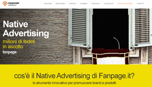 native advertising fanpage ciaopeople